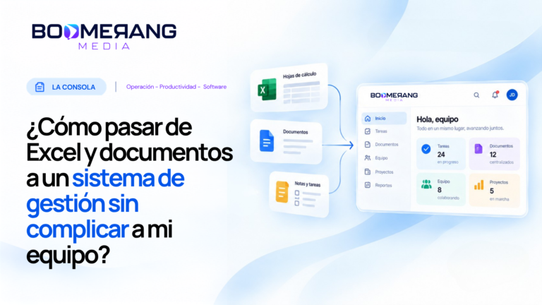 ¿Cómo pasar de Excel y documentos a un sistema de gestión sin complicar a mi equipo?